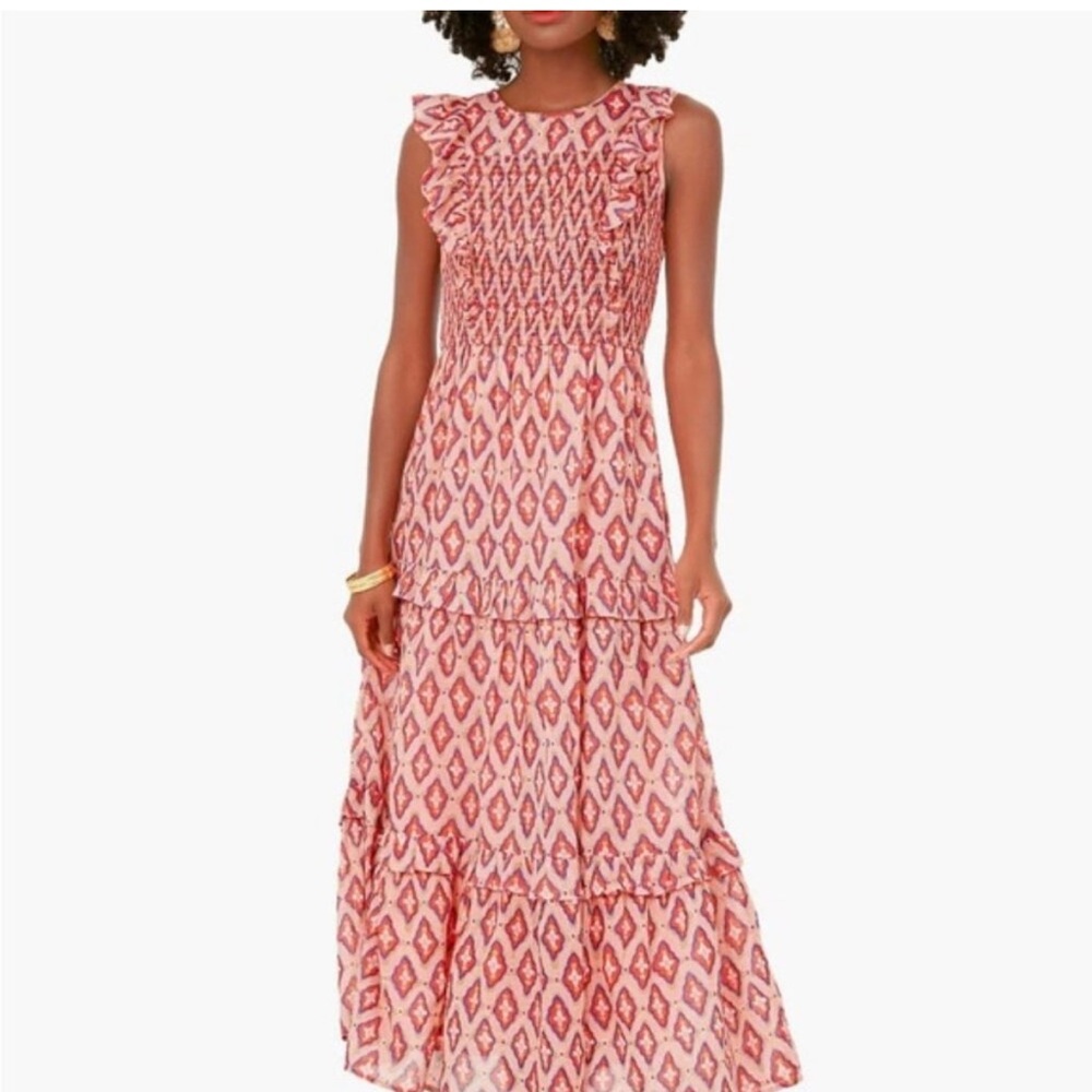 Bananas Elegant Pink Patterned Women's Dress